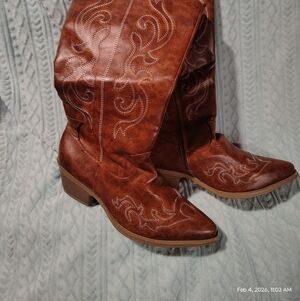 Brown Western Cowboy Boots